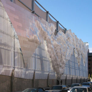 celosía con lamas de aluminio