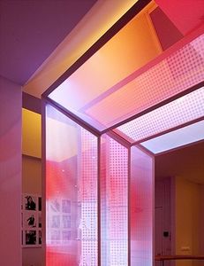 panel de vidrio decorado