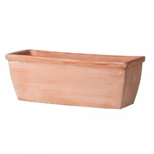 maceta de jardín de terracota / rectangular