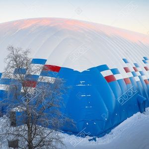 estructura hinchable para instalación deportiva