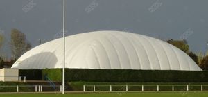 estructura hinchable para instalación deportiva