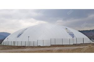 estructura hinchable para instalación deportiva