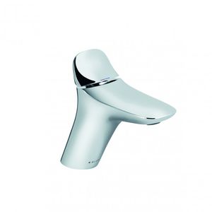 grifo monomando para lavabo / de metal cromado / de baño / con 1 orificio