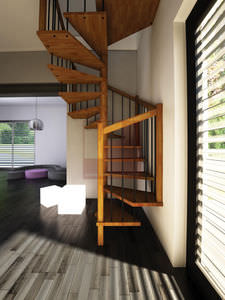 escalera de caracol cuadrada
