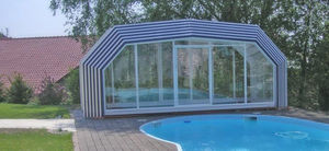 cubierta para piscina alta