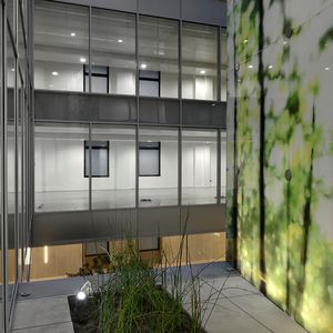 panel de vidrio laminado