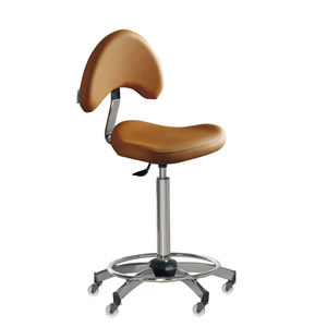 taburete de trabajo de cuero