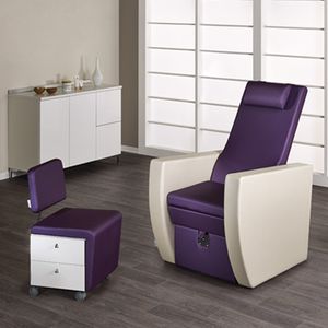 sillón de pedicura de cuero artificial