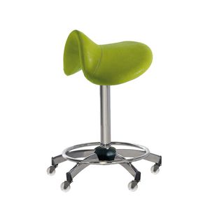 taburete de trabajo con forma de silla de montar