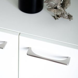 tirador para mueble de acero inoxidable cepillado