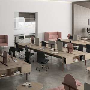 escritorio para open space / de madera / contemporáneo / para el sector servicios