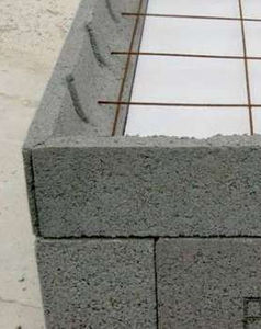 bloque de encofrado de hormigón