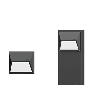 luminaria empotrable de pared / LED / rectangular / de exterior