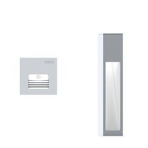 luminaria empotrable de pared / LED / cuadrada / de exterior