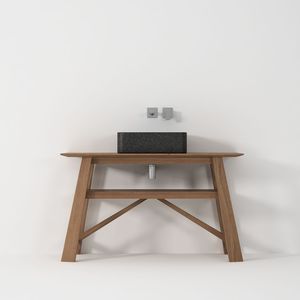 consola para lavabo de teca