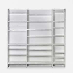 biblioteca contemporánea / de madera lacada