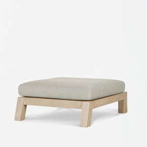 otomana contemporánea / de tejido / de madera / de jardín