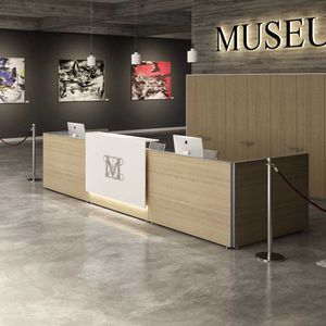 mostrador de recepción modular