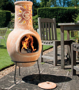 chimenea de leña