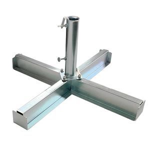 pie de sombrilla de acero galvanizado
