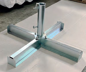 pie de sombrilla de acero galvanizado