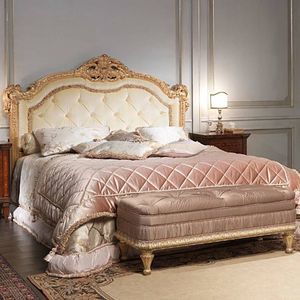 cama de matrimonio / de estilo / de nogal
