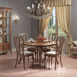 mesa de comedor de estilo Luis XV