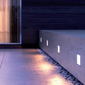 luminaria empotrable de pared