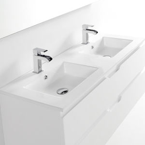 encimera de lavabo doble
