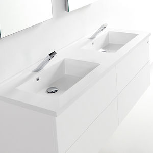 encimera de lavabo doble