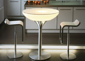 mesa alta con luz LED