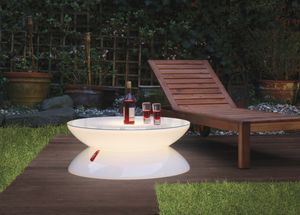 mesa de centro con luz