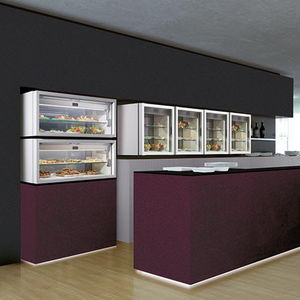 vitrina refrigerada con base