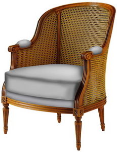 sillón de estilo Luis XVI