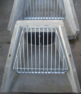 muro de cabeza de hormigón armado / prefabricado