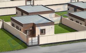 casa prefabricada / modular / contemporánea / estructura metálica