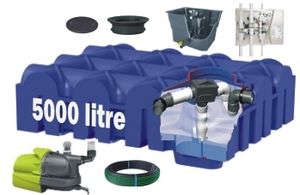 tanque para la captación de agua de lluvia