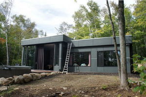 casa modular / de diseño original / contemporánea / ecológica