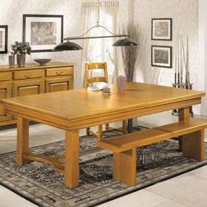 mesa de billar de estilo rústico