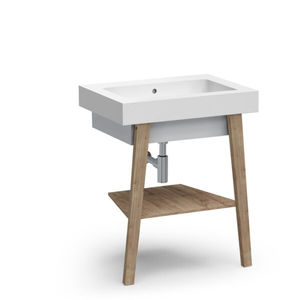 consola para lavabo de madera