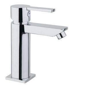 grifo monomando para bidé / de metal cromado / de baño / con 1 orificio