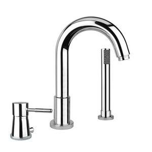 grifo monomando para bañera / en encimera / de metal cromado / de baño