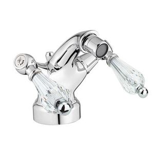 grifo mezclador para bidé / de libre instalación / de metal cromado / de baño