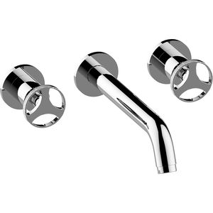 grifo bimando para lavabo