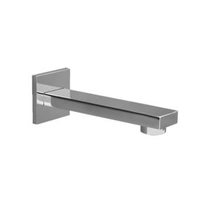 caño para bañera de metal cromado