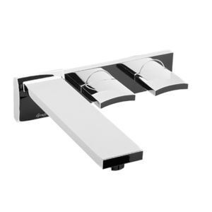 grifo bimando para lavabo