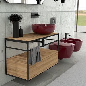 consola para lavabo de metal