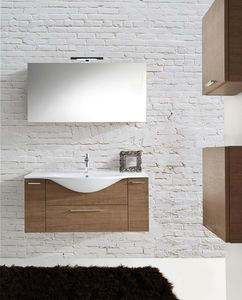 mueble de lavabo suspendido / de melamina / contemporáneo / lacado