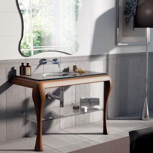 consola para lavabo de madera
