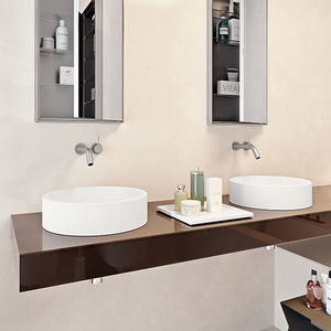encimera de lavabo de madera